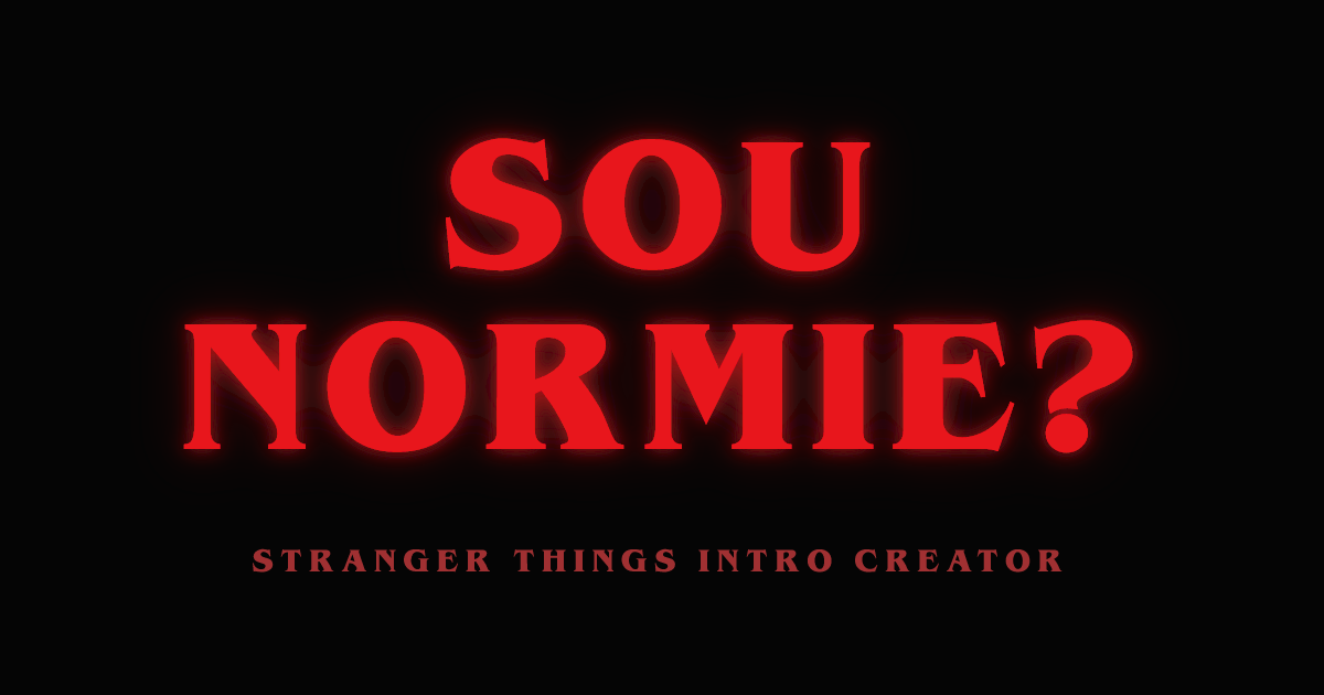 Stranger Things Intro Creator — Make your own Stranger Things intro