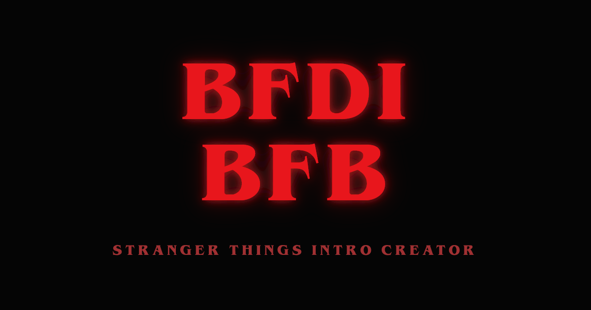 Stranger Things Intro Creator — Make your own Stranger Things intro